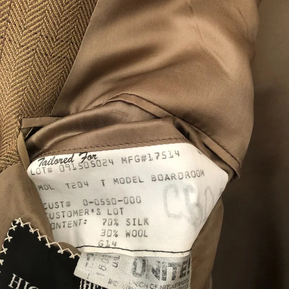 HICKEY FREEMAN Silk/Wool Sport Coat Size 44R - Picture 8 of 12